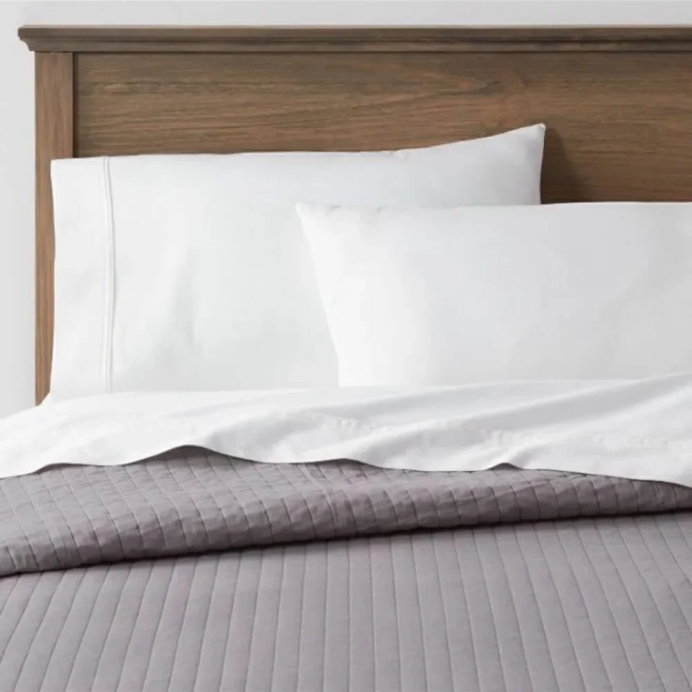 Threshold Washed Santeen Bed Quilt Blanket